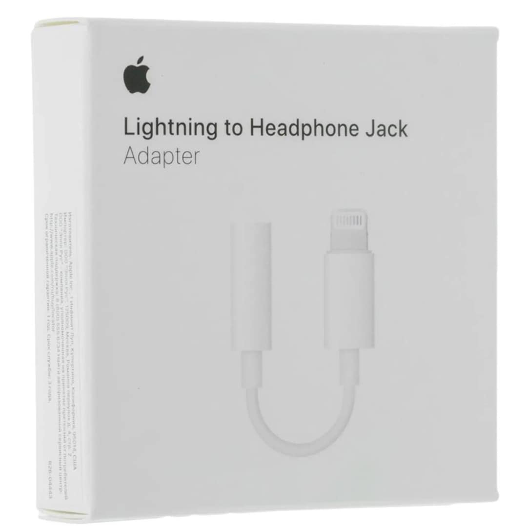 Переходник Apple Lightning to 3 5mm Headphone Jack MMX62ZM A White, Белый — фото 4