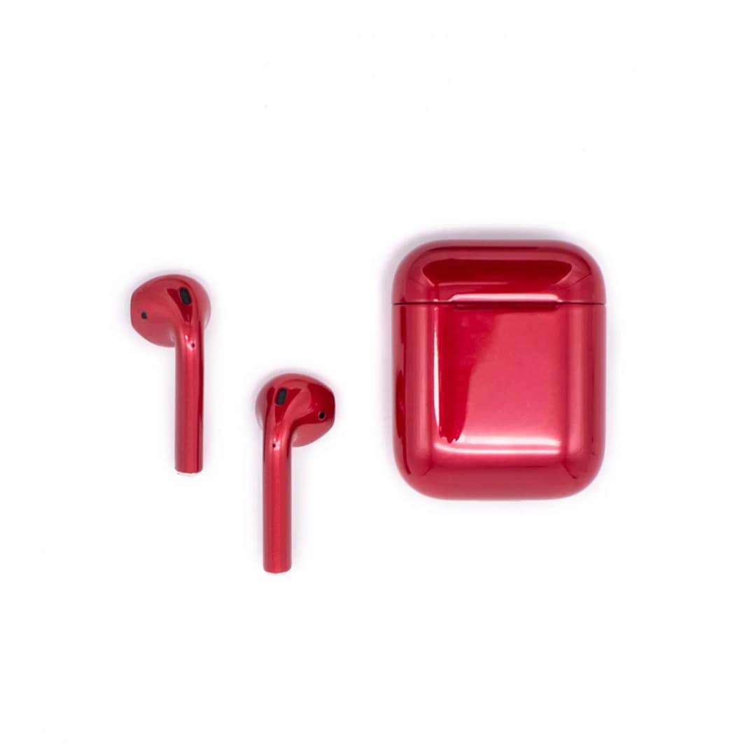 Наушники Apple AirPods 2 Color Total Burgundy Glossy, Wine Red — фото 3