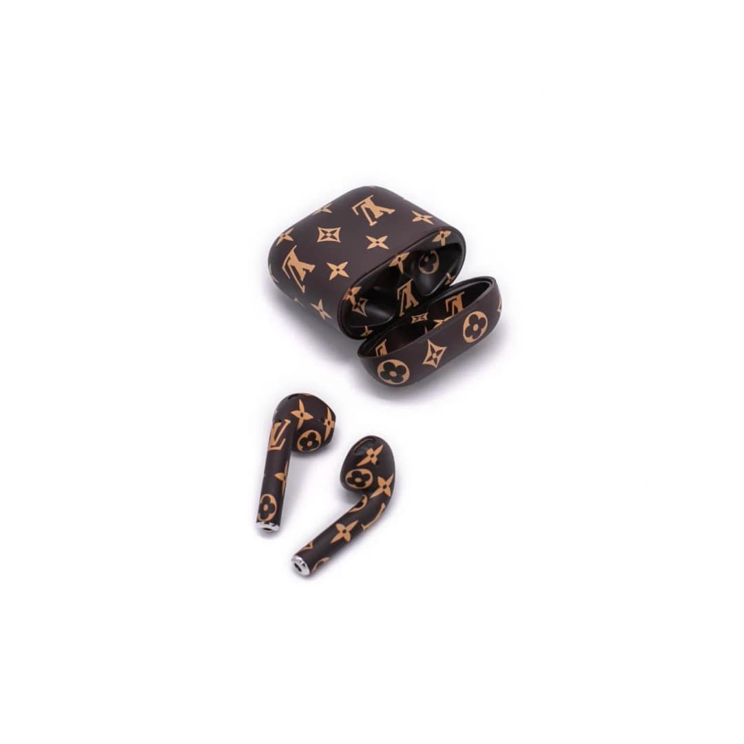 Наушники Apple AirPods 2 Color Total L V Brown Matte, L V коричневый — фото 3