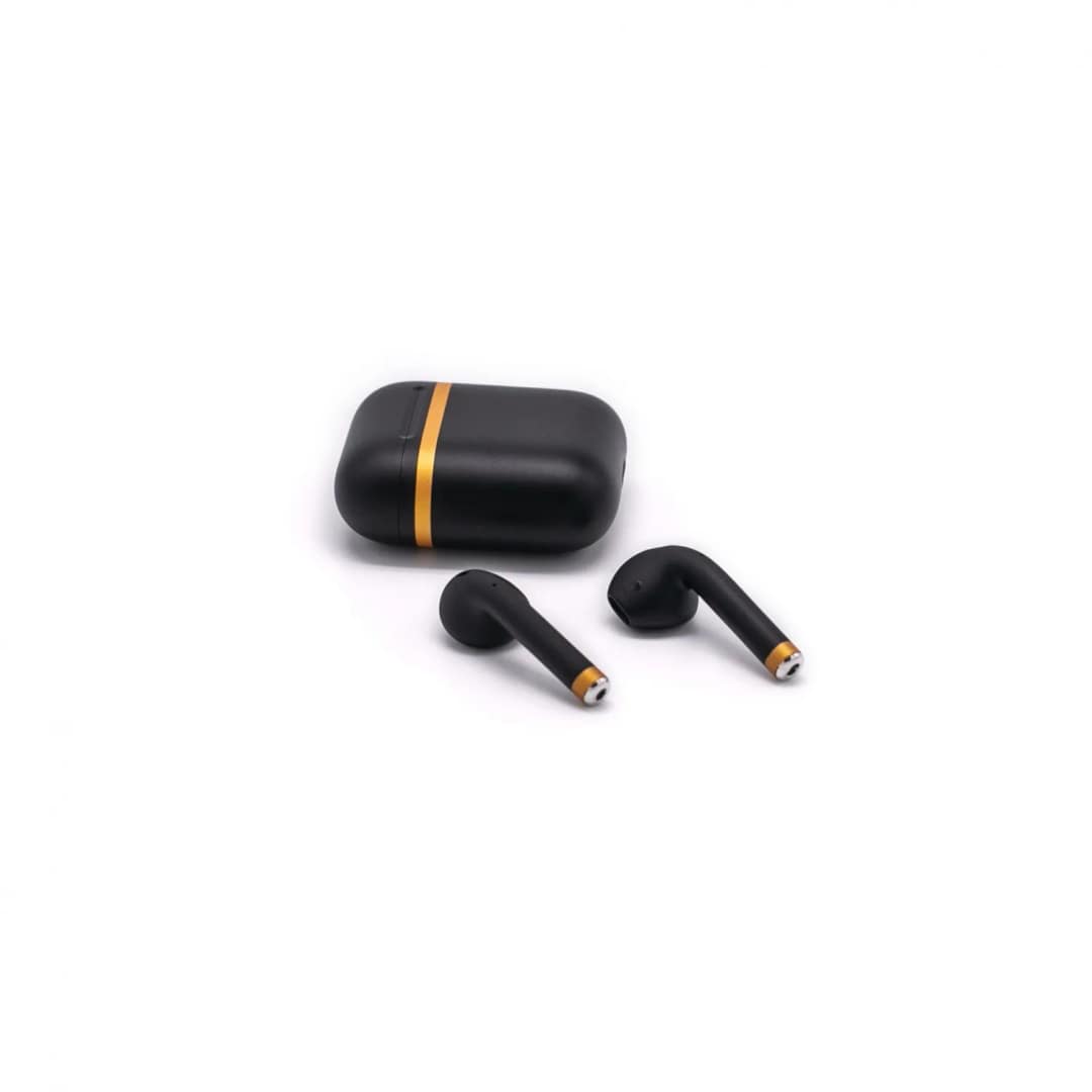Наушники Apple AirPods 2 Color Total Black Gold, Black-Gold — фото 3