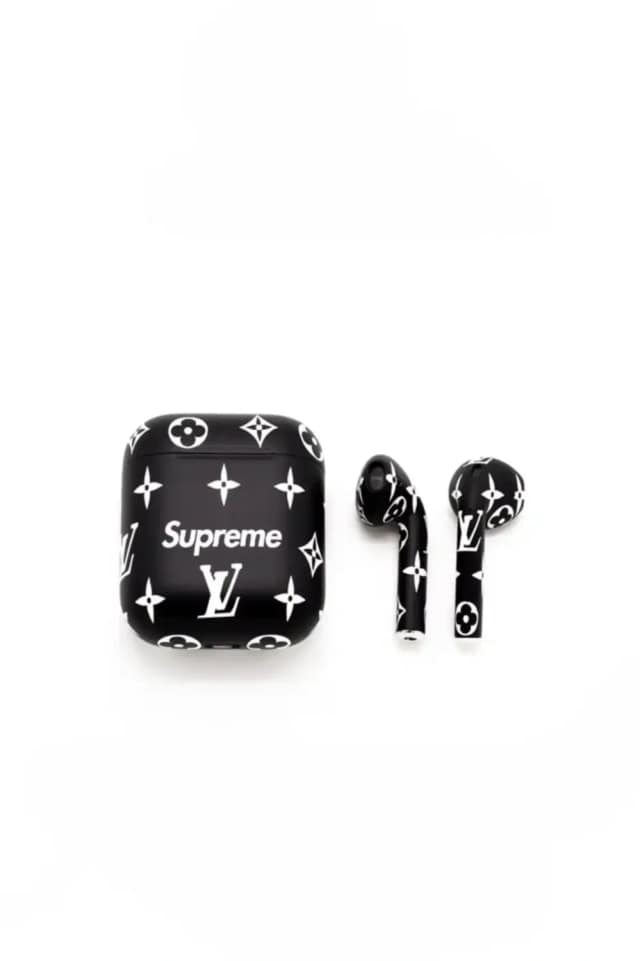 Наушники Apple AirPods 2 Color Total L V Black Matte, L V Supreme черный