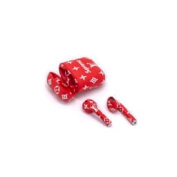 Наушники Apple AirPods 2 Color Total L V Supreme Red Matte, L V Supreme красный — фото 4
