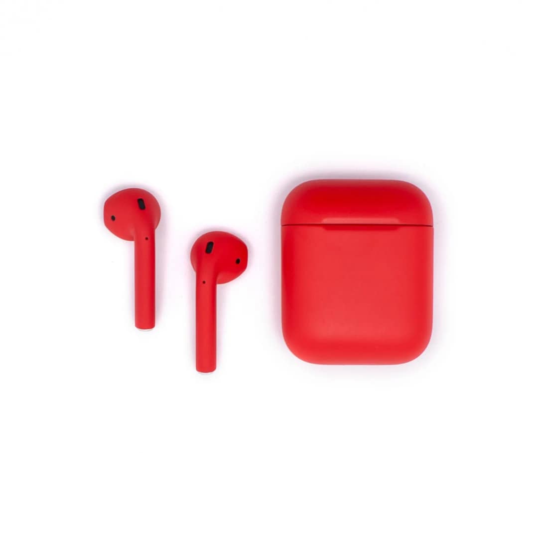 Наушники Apple AirPods 2 Color Total Matte, Red — фото 2