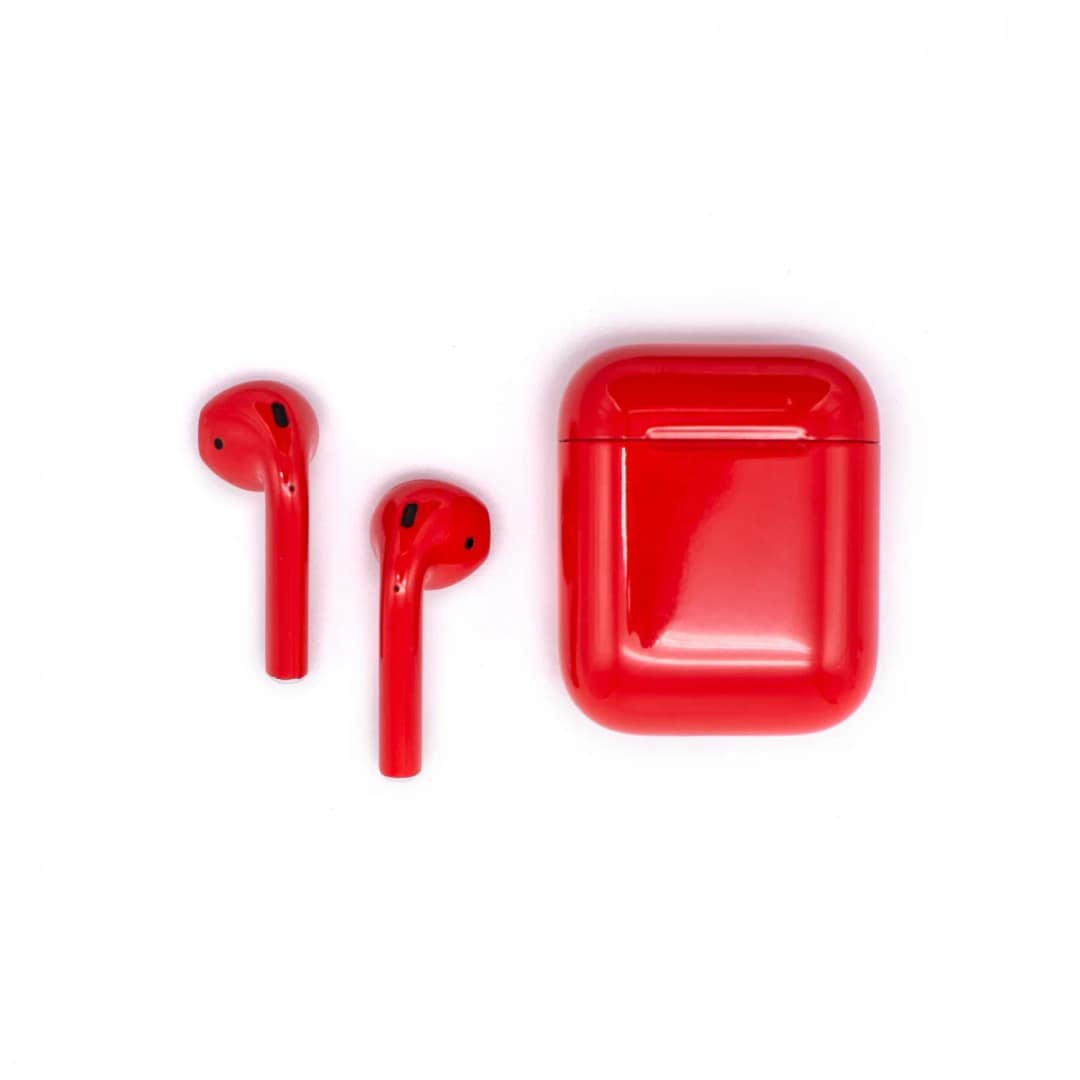 Наушники Apple AirPods 2 Color Total Glossy, Red — фото 2