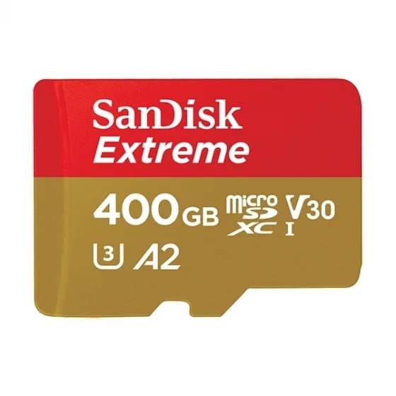 Карта памяти Sandisk Extreme MicroSDXC Class 10 UHS-I U3 V30 A2 160 Мб с SDSQXA1-400G-GN6MA — фото 2