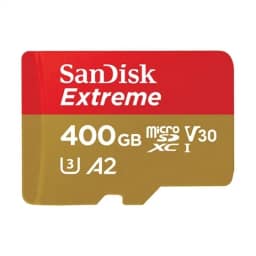 Карта памяти Sandisk Extreme MicroSDXC Class 10 UHS-I U3 V30 A2 160 Мб с SDSQXA1-400G-GN6MA — фото 2