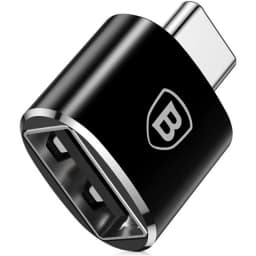 Переходник Baseus Adapter Converter USB-C - USB-A CATOTG-01 Black, Черный — фото 1