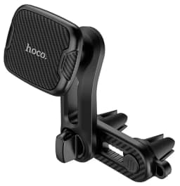 Автомобильный держатель Hoco CA68 Sagittarius series double air Outlet magnetic holder магнитный универсальный в решетку Black, Черный — фото 1