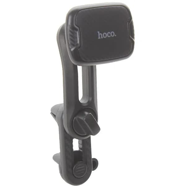 Автомобильный держатель Hoco CA68 Sagittarius series double air Outlet magnetic holder магнитный универсальный в решетку Black, Черный — фото 2