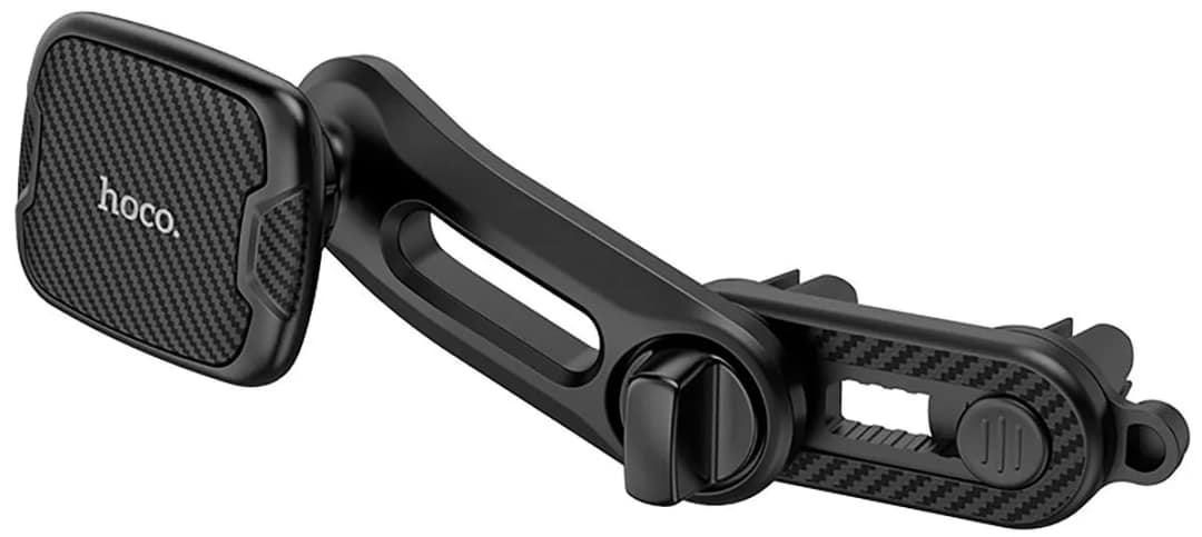 Автомобильный держатель Hoco CA68 Sagittarius series double air Outlet magnetic holder магнитный универсальный в решетку Black, Черный — фото 3