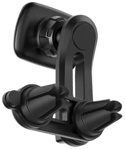 Автомобильный держатель Hoco CA68 Sagittarius series double air Outlet magnetic holder магнитный универсальный в решетку Black, Черный — фото 4