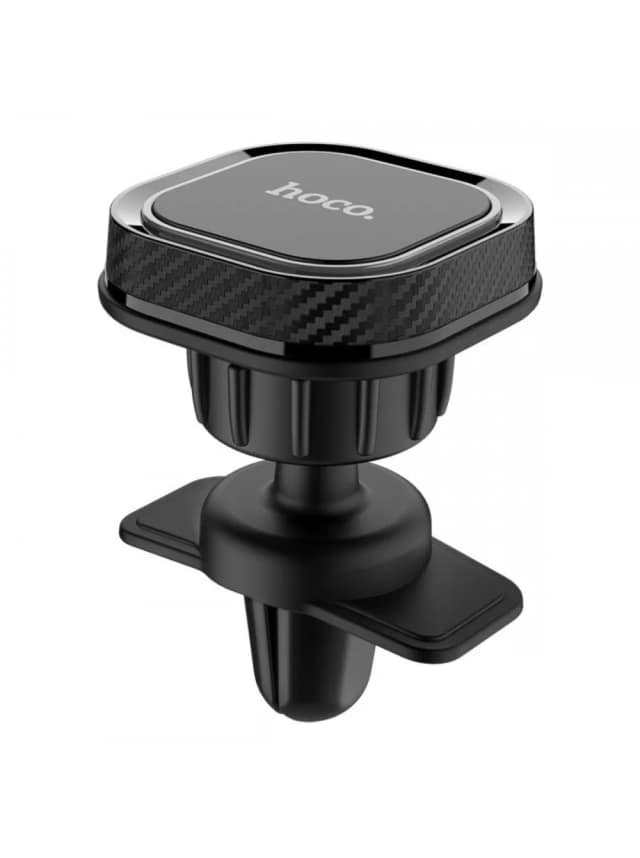 Автомобильный держатель Hoco CA52 Intelligent air outlet in-car holder магнитный универсальный в решетку Black, Черный