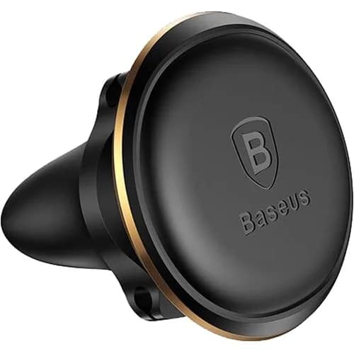 Автомобильный держатель Baseus Magnetic Air Vent Car Mount Holder Gold, Золотистый — фото 2
