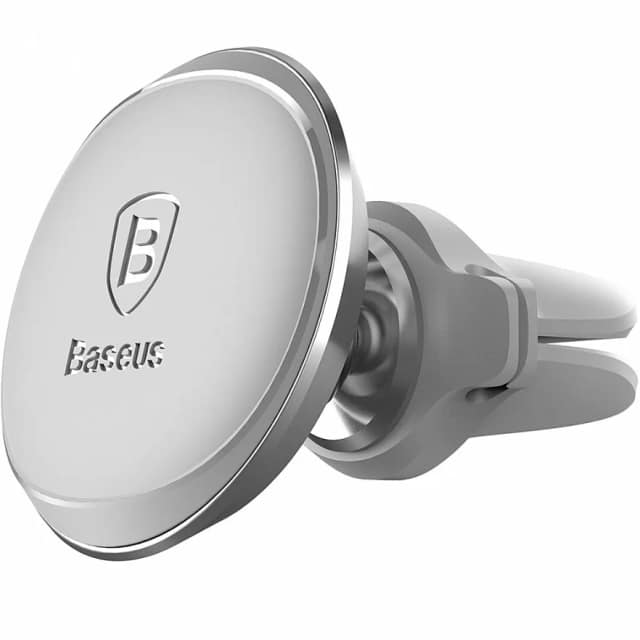 Автомобильный держатель Baseus Magnetic Air Vent Car Mount Holder Silver, Серебристый