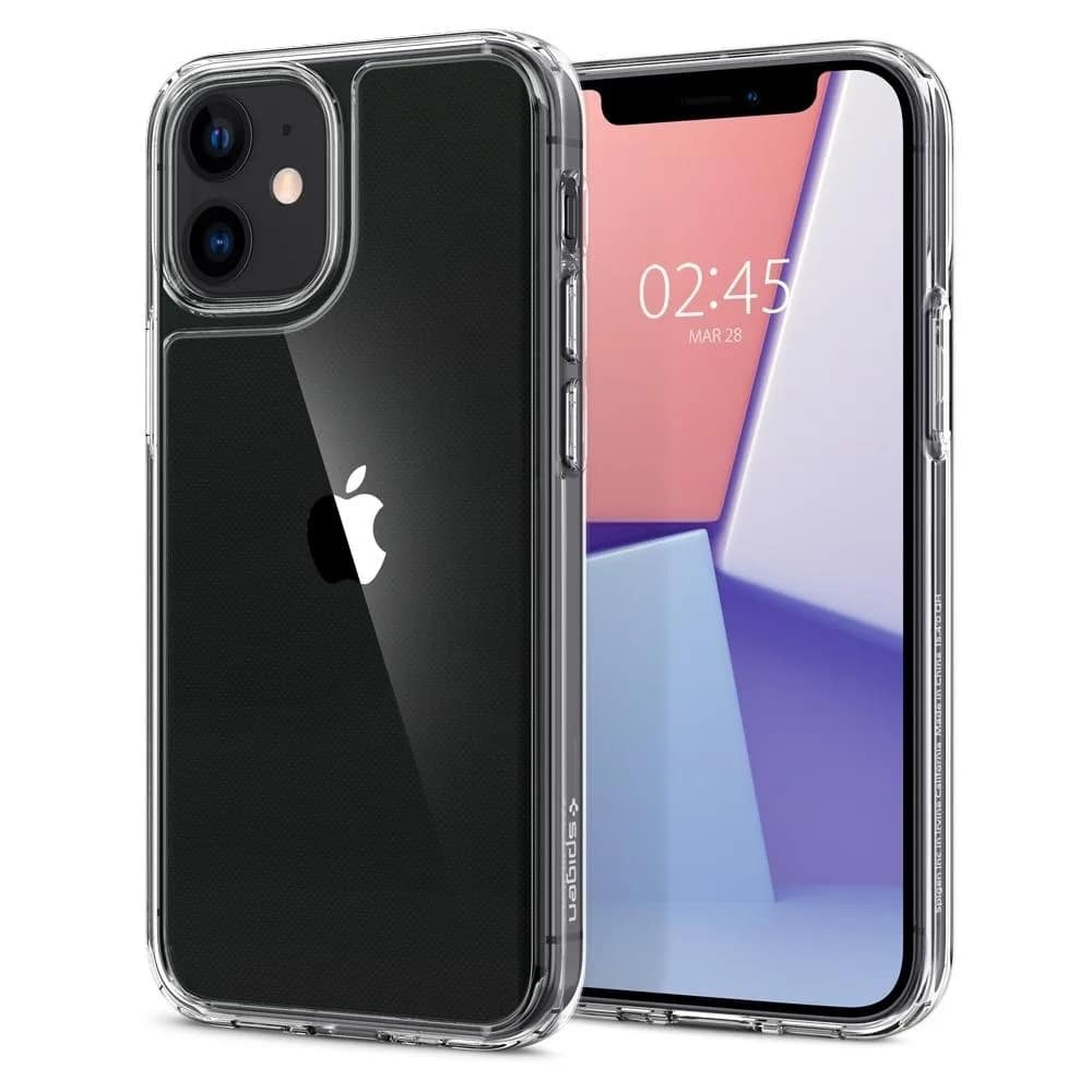 Чехол Spigen Quartz Hybrid для iPhone 12 Mini Crystal Clear, Прозрачный — фото 2