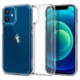 Чехол Spigen Quartz Hybrid для iPhone 12 Mini Crystal Clear, Прозрачный — фото 7