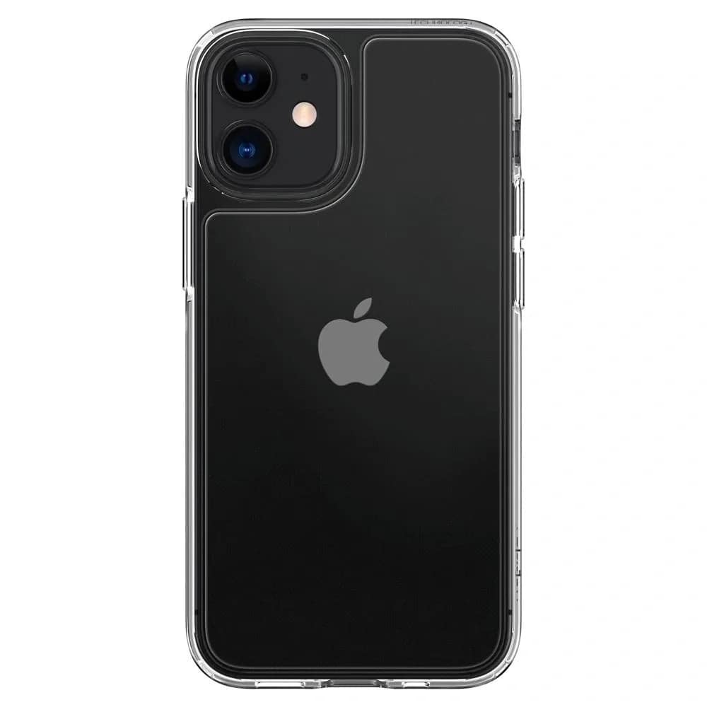 Чехол Spigen Quartz Hybrid для iPhone 12 Mini Crystal Clear, Прозрачный — фото 8
