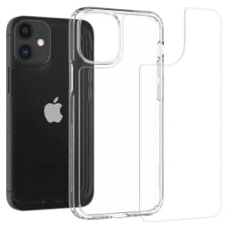 Чехол Spigen Quartz Hybrid для iPhone 12 Mini Crystal Clear, Прозрачный — фото 9