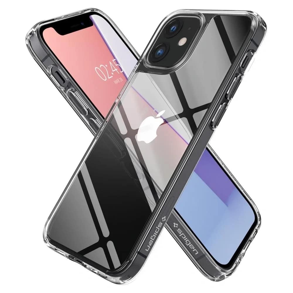 Чехол Spigen Quartz Hybrid для iPhone 12 Mini Crystal Clear, Прозрачный — фото 10