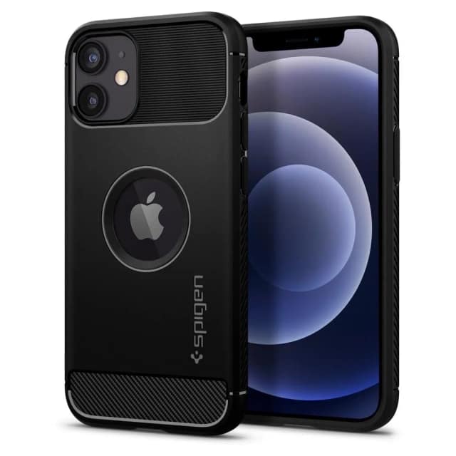 Чехол Spigen Rugged Armor для iPhone 12 Mini, Black