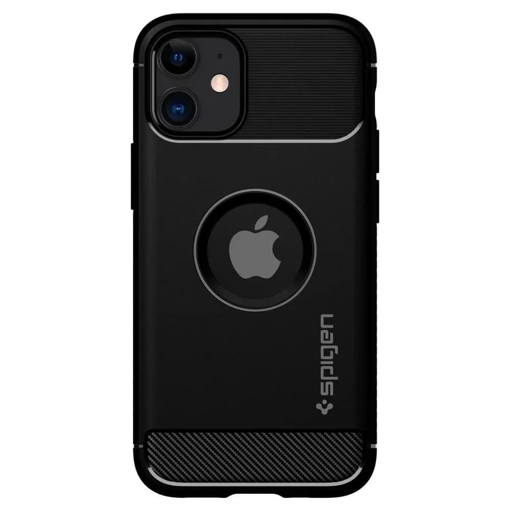Чехол Spigen Rugged Armor для iPhone 12 Mini, Black — фото 8