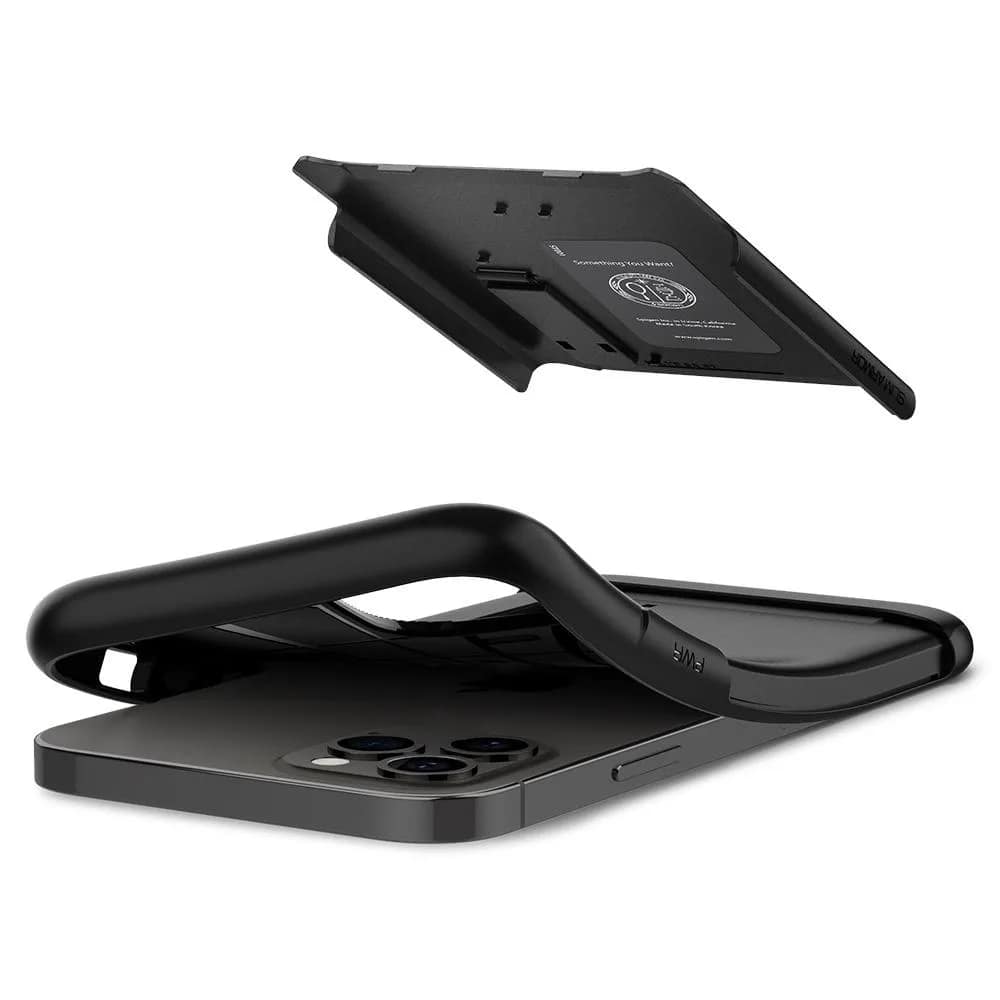 Чехол Spigen Slim Armor для iPhone 12 12 Pro, Black — фото 8