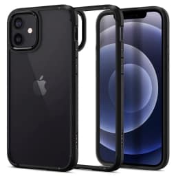 Чехол Spigen Ultra Hybrid для iPhone 12 Mini Matte Black, Прозрачный тёмный — фото 1