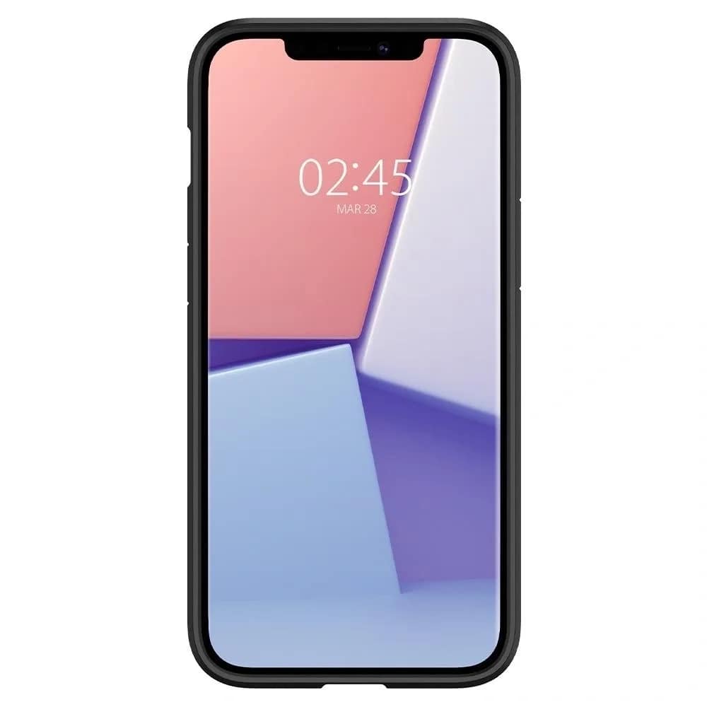 Чехол Spigen Ultra Hybrid для iPhone 12 Mini Matte Black, Прозрачный тёмный — фото 4