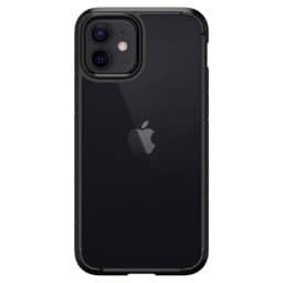 Чехол Spigen Ultra Hybrid для iPhone 12 Mini Matte Black, Прозрачный тёмный — фото 5