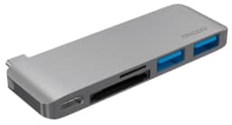 Хаб Deppa USB-C 5 в 1 Space, Gray — фото 2