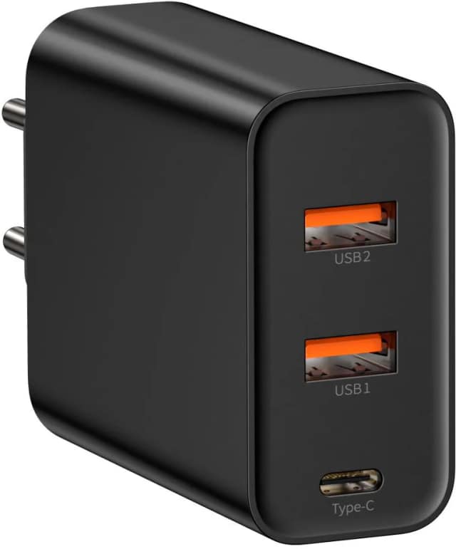 Сетевое зарядное устройство Baseus 18W USB-A USB-C CCFS-G01, Black
