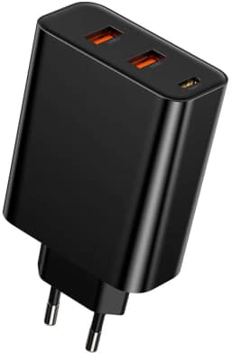 Сетевое зарядное устройство Baseus 18W USB-A USB-C CCFS-G01, Black — фото 2