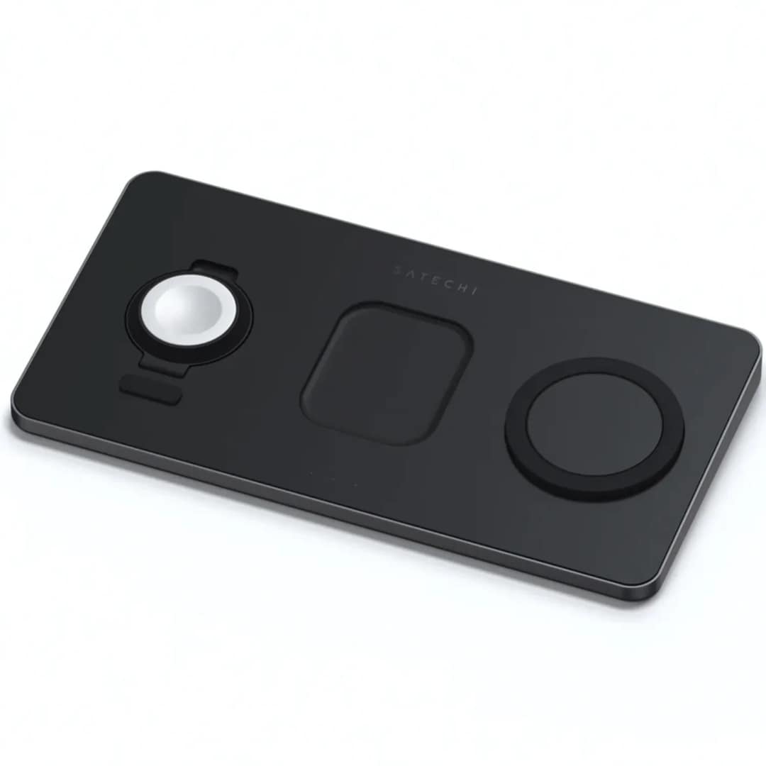 Беспроводное зарядное устройство Satechi 15W ST-X3TWCPM Space Grey, Space gray — фото 2