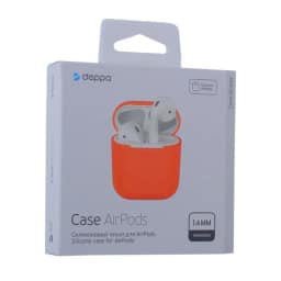 Силиконовый чехол Deppa для AirPods, Orange — фото 2