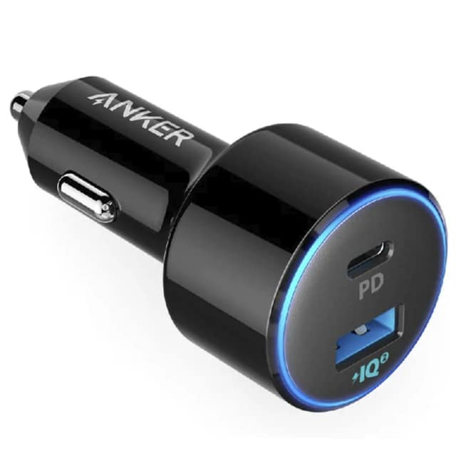 Автомобильное зарядное устройство Anker PowerDrive 2 PD PIQ 30W USB-A USB-C A2229H12, Black