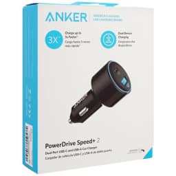 Автомобильное зарядное устройство Anker PowerDrive 2 PD PIQ 30W USB-A USB-C A2229H12, Black — фото 2
