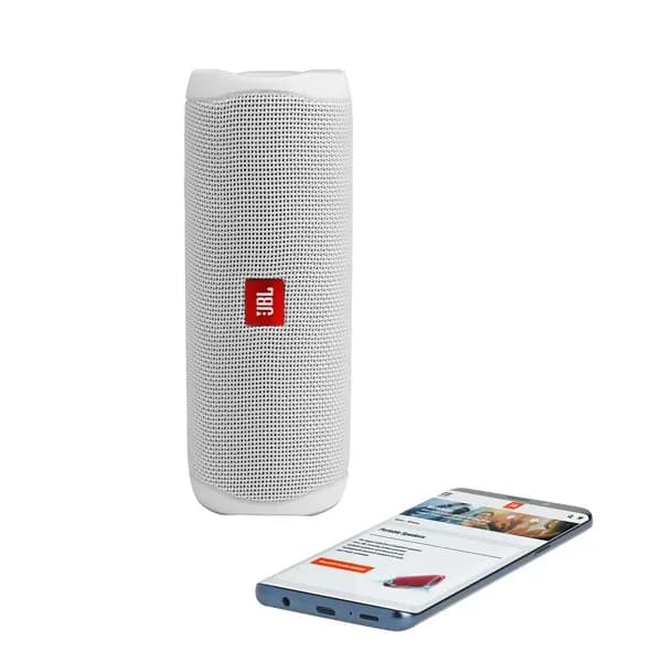 Портативная колонка JBL Flip 5 Steel white, Белый — фото 6