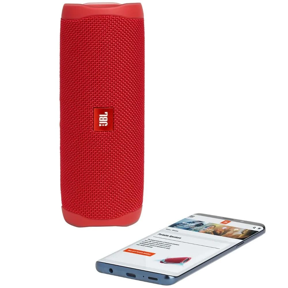 Беспроводная акустика JBL Flip 5 Fiesta red, Красный — фото 5
