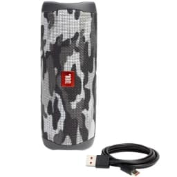 Беспроводная акустика JBL Flip 5 Arctic camouflage, ARMY Белый — фото 4