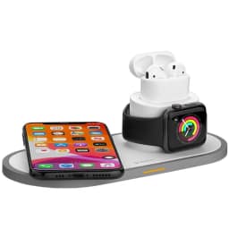 Беспроводное зарядное устройство Deppa 17.5W iPhone Apple Watch Airpods 24006, White — фото 2