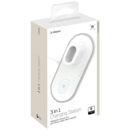 Беспроводное зарядное устройство Deppa 17.5W iPhone Apple Watch Airpods 24006, White — фото 3