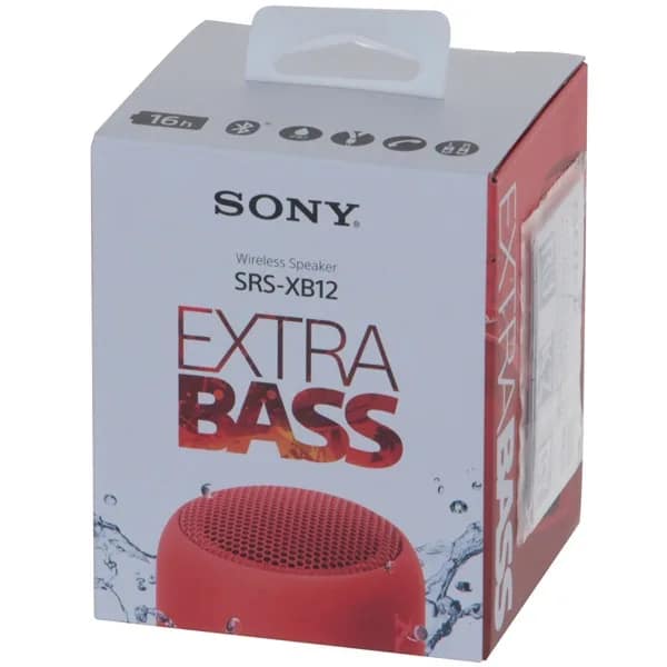 Беспроводная акустика Sony SRS-XB12 Red, Красный — фото 6