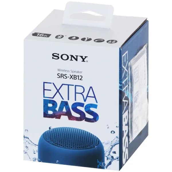 Беспроводная акустика Sony SRS-XB12 Blue, Синий — фото 6