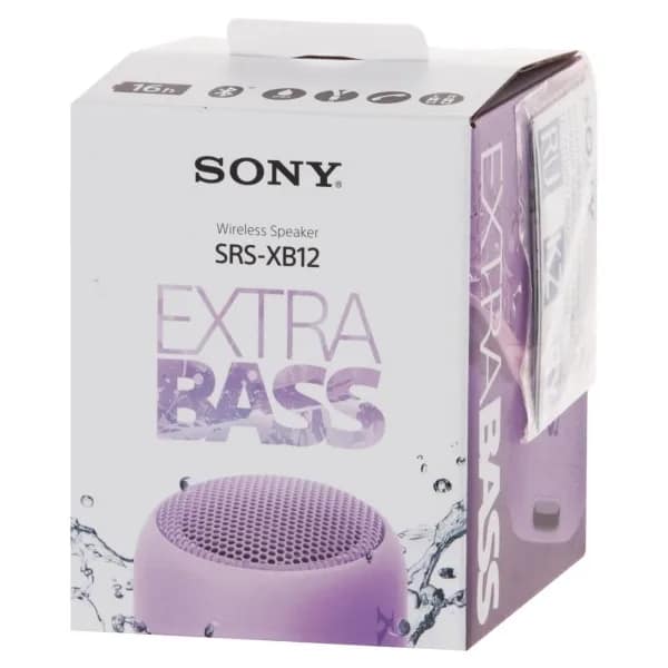 Беспроводная акустика Sony SRS-XB12 Violet, Фиолетовый — фото 6