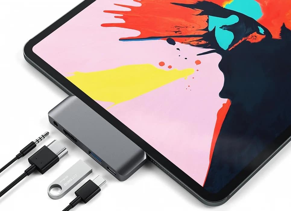 Хаб Satechi USB-C 4 в 1, Space gray — фото 5