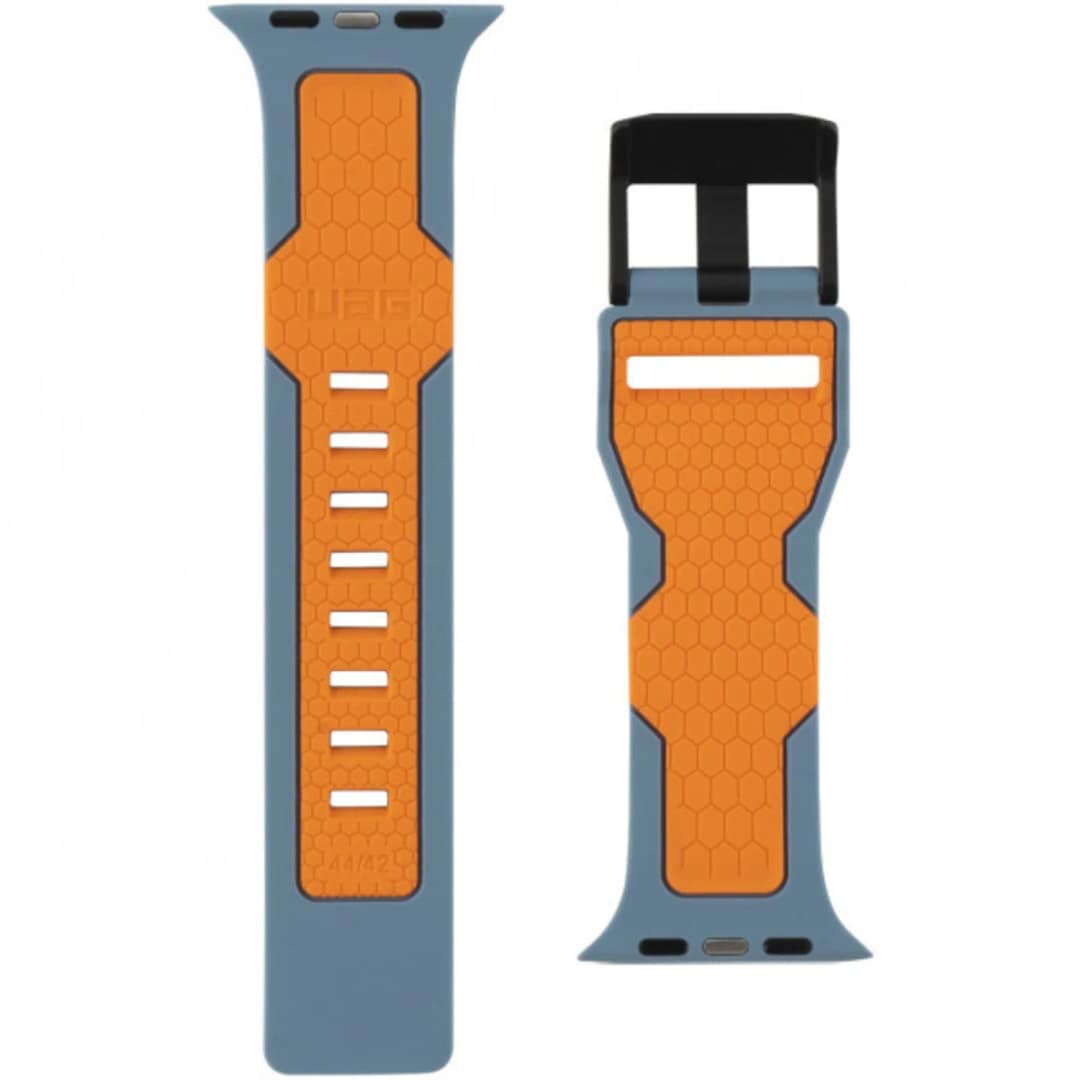 Ремешок UAG Civilian Strap 45mm Apple Watch Slate Orange, Голубой — фото 3