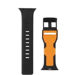 Ремешок UAG Civilian Strap 45mm Apple Watch Black Orange, Черный — фото 3