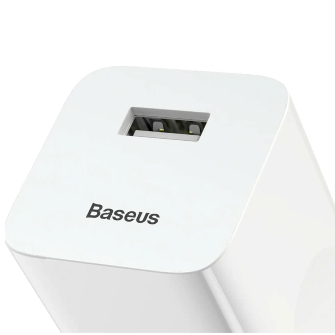 Сетевое зарядное устройство Baseus 24W USB-A CCALL-BX02, White — фото 2