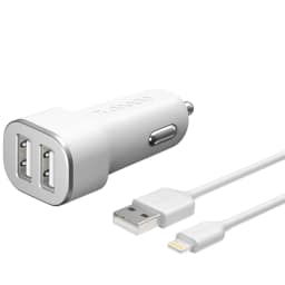Автомобильное зарядное устройство Deppa 24W USB-A 11291, White — фото 1