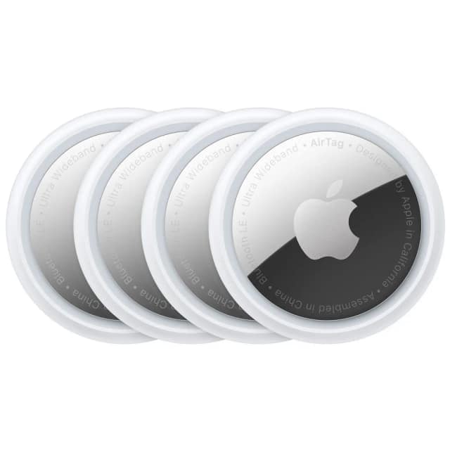 Трекер Apple AirTag белый серебристый 4 шт MX542